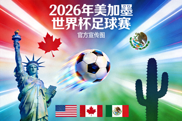 2026年美加墨世界杯足球赛官方宣传图